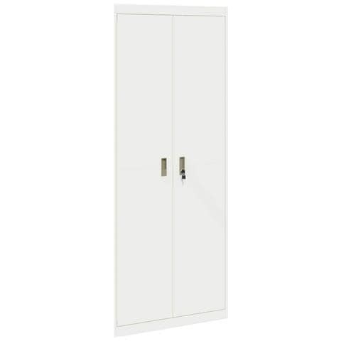 Armadio Bianco 80 x 40 x 200 cm Acciaio - Foto 1