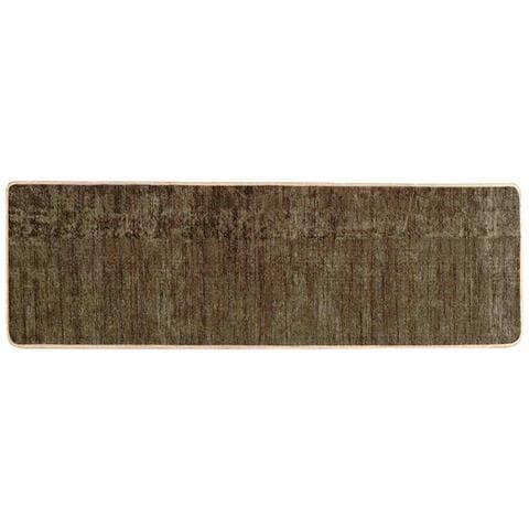 Runner Tappeto MARSA Verde Foresta 150 x 50 cm Poliestere e PVC - Foto 1