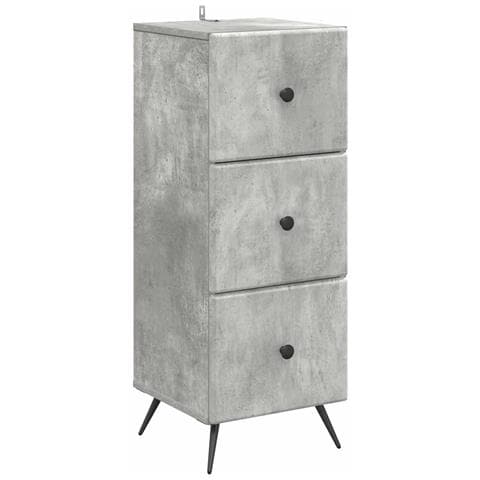Mobile con Cassetti Grigio Cemento 33 x 34,5 x 90 cm - Foto 1