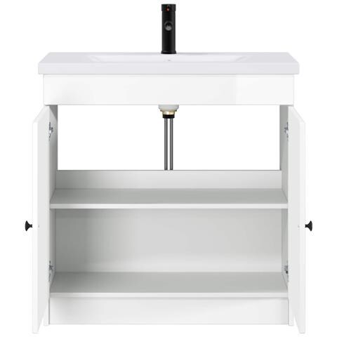 Set di mobili per il bagno Bianco Lucido 78,5 x 37,5 x 81 cm - Foto 2