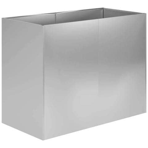 Vaso da giardino Argento 80 x 40 x 60 cm Acciaio zincato - Foto 1