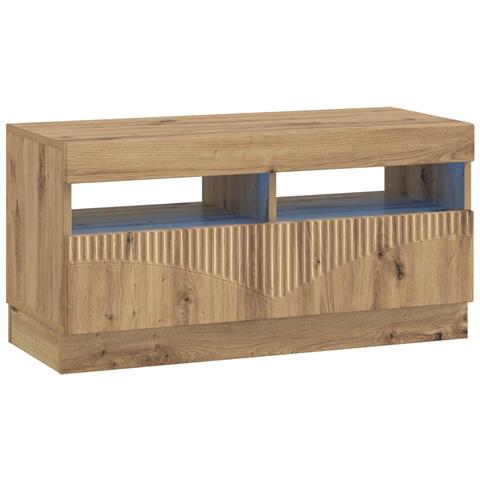 Mobile TV LED Rovere Artigianale Legno ingegnerizzato - Foto 1