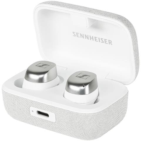 Auricolari MOMENTUM True Wireless 4 Bluetooth con Cancellazione del Rumore - Bianco /Argento - Foto 1