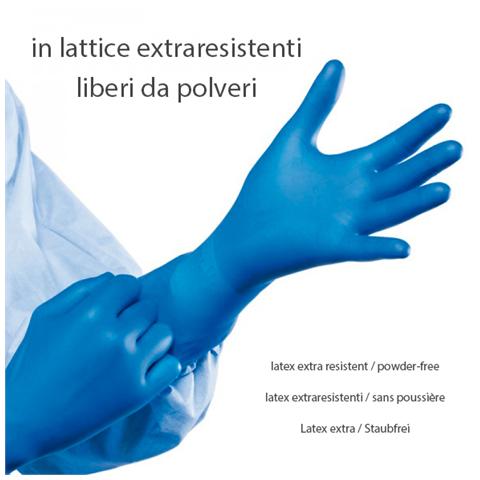 Guanti in lattice monouso ambidestri Confezione 50 Pz Tg L - Foto 2