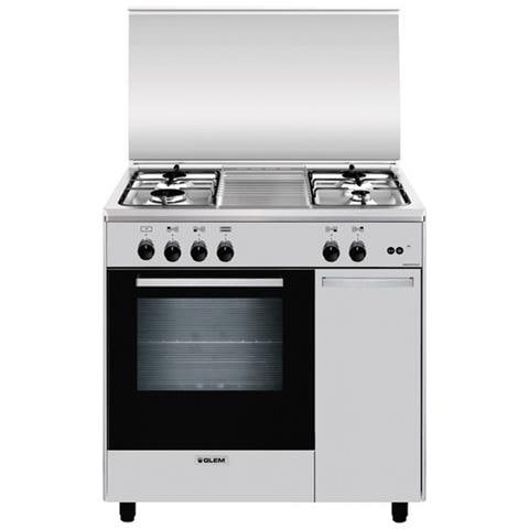 Cucina a Gas AS854GI 4 Fuochi Gas Forno Gas Classe A Dimensioni 80x50 Colore Inox Serie Alpha - Foto 6