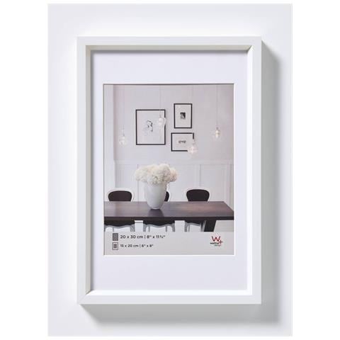 Design Steel Style Cornice Portafoto, Bianco, 15 x 20 cm - Foto 1