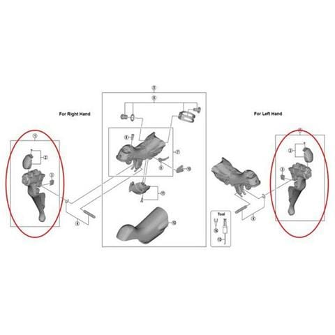 Leve Lever Left R9100 Ricambi Dei Componenti One Size - Foto 1
