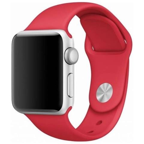 Polsino Sportivo Per Apple Watch 38 / 40 / 41 Mm Resistente, Rosso - Foto 6