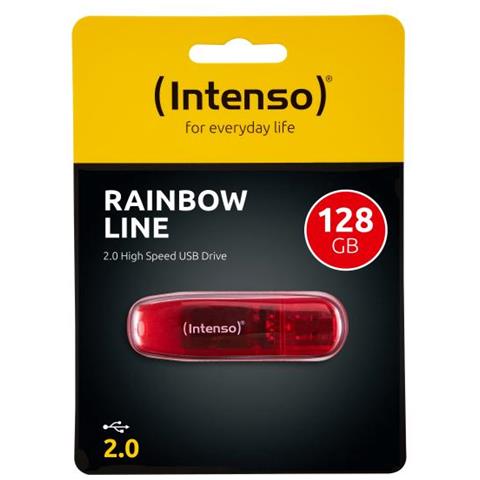 Chiavetta USB 128 GB Rainbow Line Interfaccia USB 2.0 Colore Rosso - Foto 3