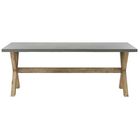 Set Da Pranzo Da Giardino In Finto Cemento Con 2 Panche Grigio Olbia - Foto 17