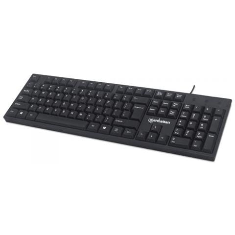 Manhattan 179324 Tastiera Usb Qwerty Inglese Nero - Foto 1