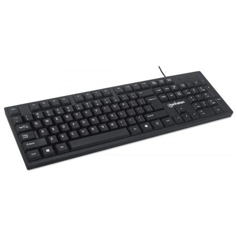 Manhattan 179324 Tastiera Usb Qwerty Inglese Nero - Foto 2