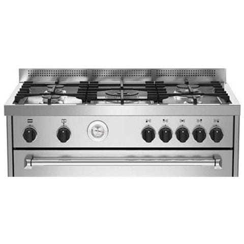 Cucina Elettrica / Gas AMN965EXT / 21 5 Fuochi a Gas Forno Elettrico Multifunzione Termoventilato Classe A Dimensioni 89.5 x60 cm Colore Inox Serie Americana - Foto 2
