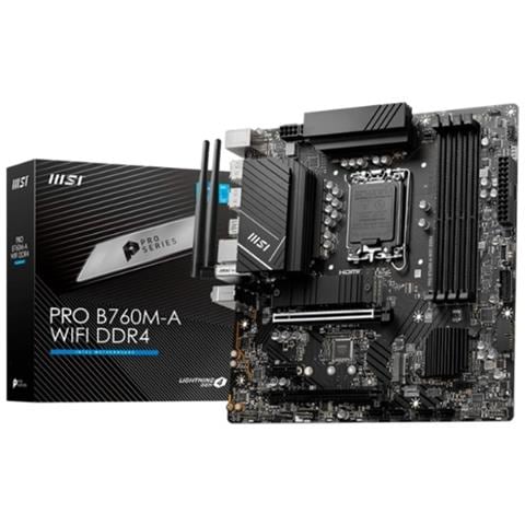 Scheda Madre PRO B760M-A WIFI DDR4 Intel B760 LGA 1700 micro ATX - Foto 1
