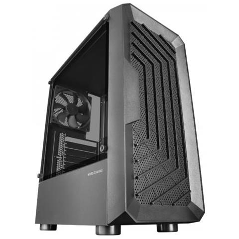 Mc-2000 Semitower Atx, Finestra Laterale, Mesh Frontale, 1x Ventola Fdb 120mm Ultra-silent, Black - Foto 1
