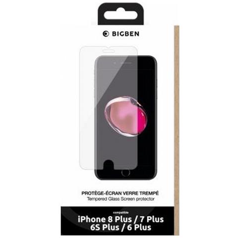 Vetro Temperato Per Iphone 8 Plus / 7 / 6 Antigraffio, Trasparente - Foto 5