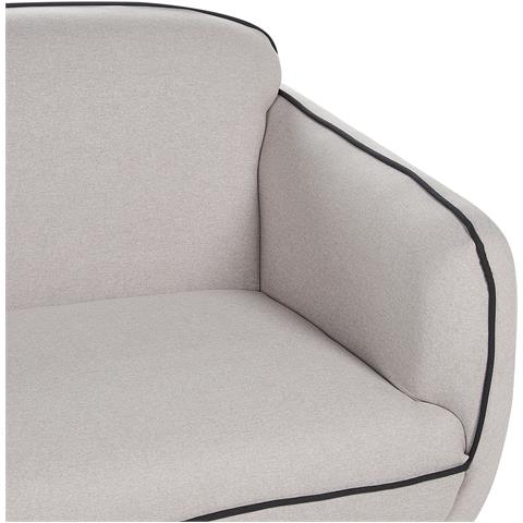 Divano 3 Posti Tonsberg Tessuto Grigio Chiaro - Foto 8