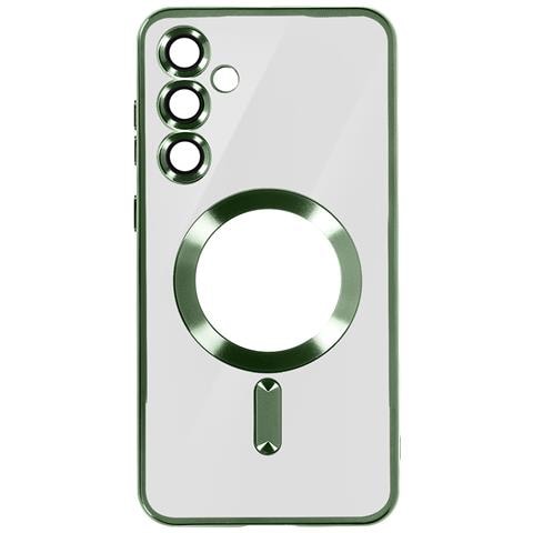 Cover Magsafe Per Samsung S23 Fe In Silicone Bordo Cromato - Foto 1