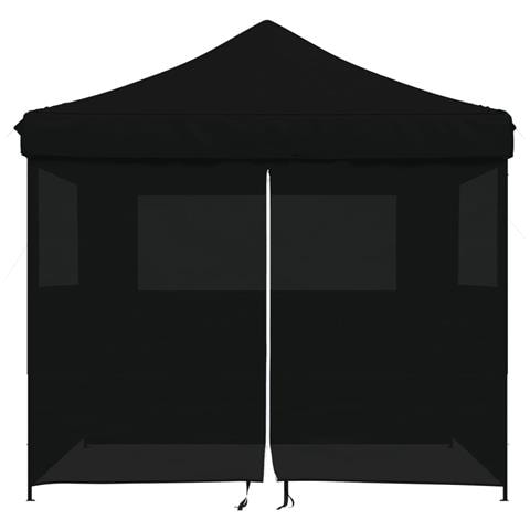 Tendone Per Feste Pieghevole Pop-up Con 4 Pareti Nero - Foto 3