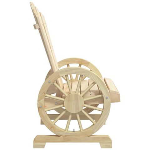 Sedie da Giardino Adirondack 4 pz in Legno Massello di Abete - Foto 2