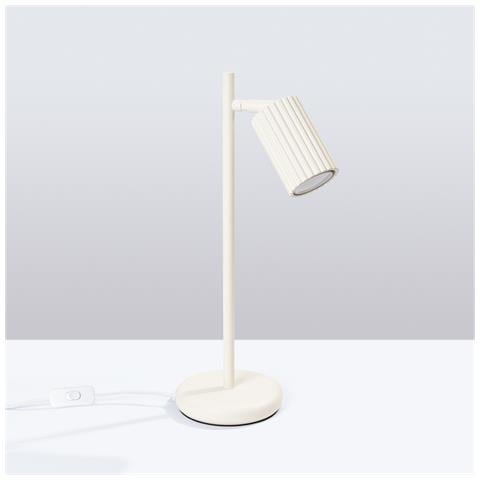 Lampada Da Tavolo Karbon Beige Sl. 1605 - Minimalista Lampada Da Scrivania Beige 43x14.5x19.5 Cm - Foto 2