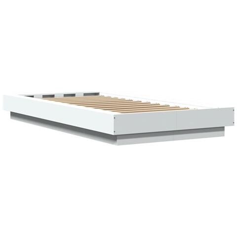 Giroletto con Luci LED Bianco 90x200 cm in Legno Multistrato - Foto 10