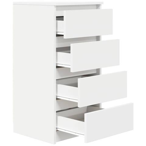 Credenza Bianca 37,5x35x76 cm in Legno Multistrato - Foto 2