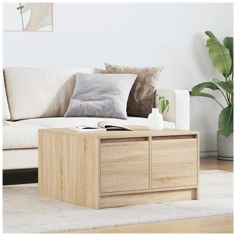 Tavolino da Salotto con Cassetti Rovere Sonoma 70,5x70x40 cm - Foto 1