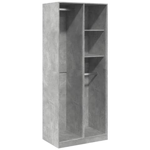 Armadio Grigio Cemento 80x50x200 Cm In Legno Multistrato - Foto 2