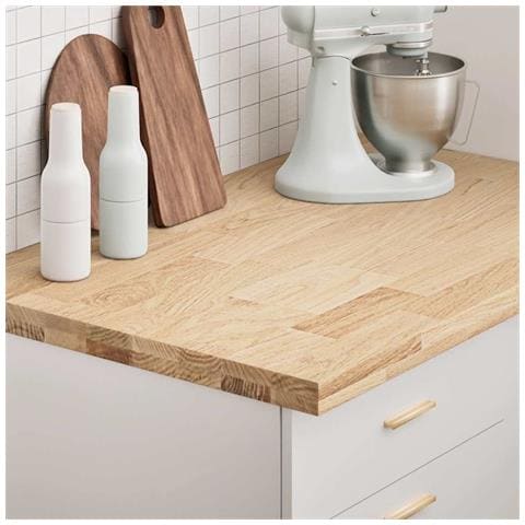 Piano Di Lavoro Cucina 100x63,5x4 Cm Legno Massello Rovere - Foto 1