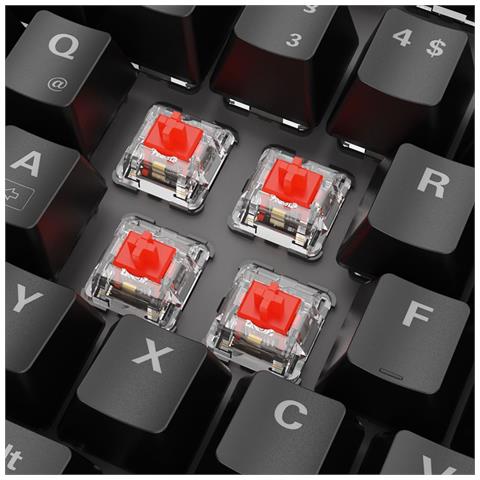 SKILLER SGK20 Red tastiera Gaming USB QWERTZ Tedesco Nero - Foto 2