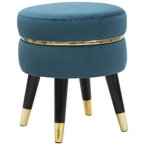 Sgabello Basso Mf459 - Ottanio - Legno - 35x35x40,5 Cm - Foto 1