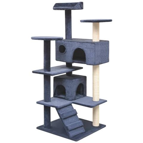 Lusso Casadino -  Albero Per Gatti Con Tiragraffi In Sisal 125 Cm Blu Scuro - Foto 2