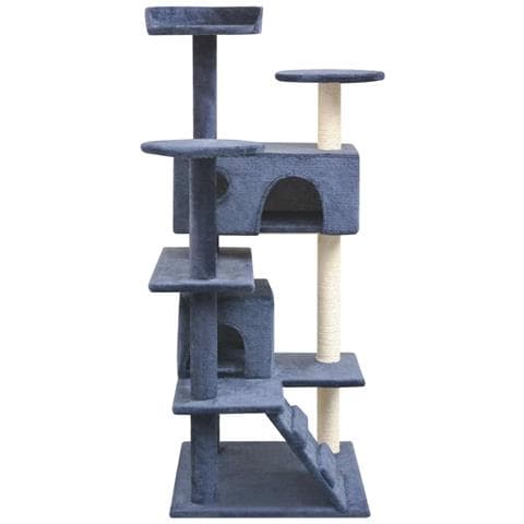 Lusso Casadino -  Albero Per Gatti Con Tiragraffi In Sisal 125 Cm Blu Scuro - Foto 1