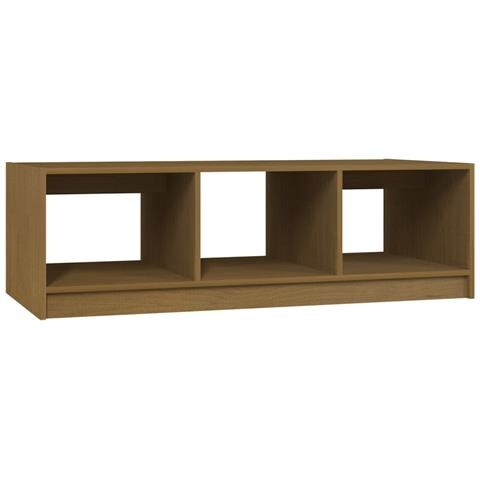Lusso Casadino -  Tavolino Da Salotto Ambra 110x50x34 Cm Legno Massello Di Pino - Foto 1