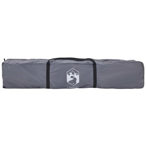 Tenda Campeggio Cabina 4 Pers. Grigio Arancione Rilascio Rapido - Foto 8