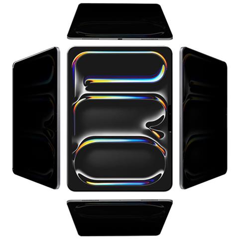 Protezione In Vetro Temperato A 360 Gradi Asahi 2.5d Privacy Per Ipad Air 13”, Trasparente - Foto 2