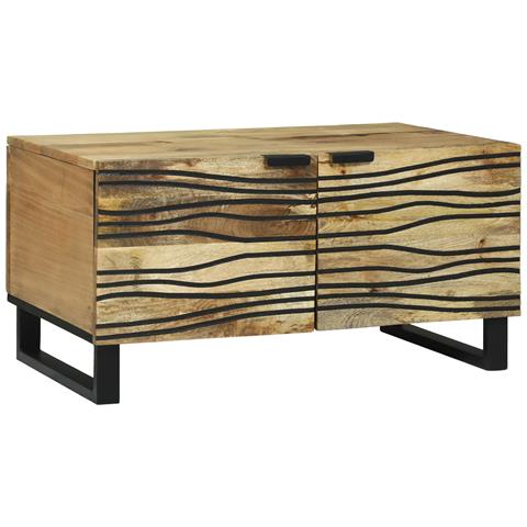 Tavolo da caffè 80x50x40 cm Legno massello Mango - Foto 1