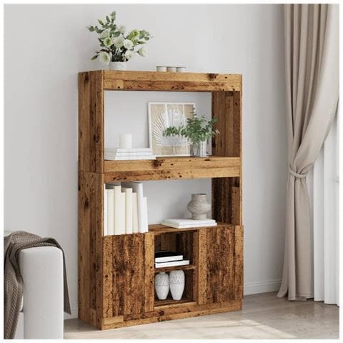 Credenza Legno Antico 92x33x140 cm in Legno Multistrato - Foto 2