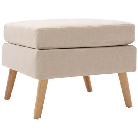 Lusso Casadino -  Poggiapiedi Crema In Tessuto - Foto 2