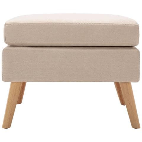 Lusso Casadino -  Poggiapiedi Crema In Tessuto - Foto 1