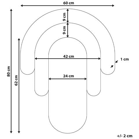 Specchio Mespaul 60 Cm 80 Cm Multicolore - Foto 6