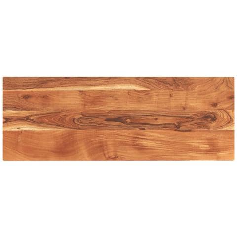 Piano Tavolo 140x60x2,5 cm Rettangolare Legno Massello Acacia - Foto 1