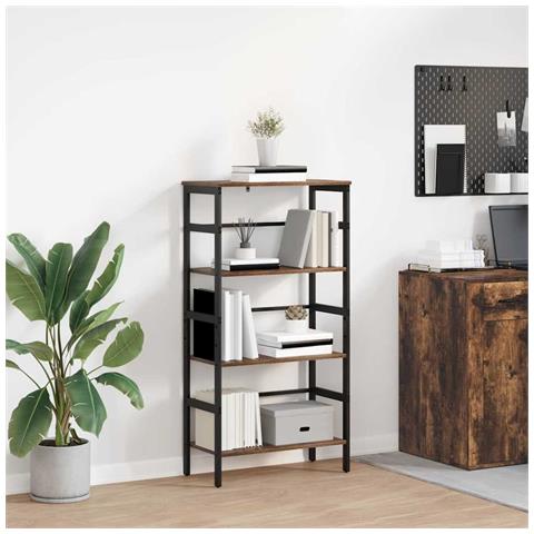 Libreria Rovere fumé 60 x 29,5 x 115 cm Legno multistrato - Foto 2