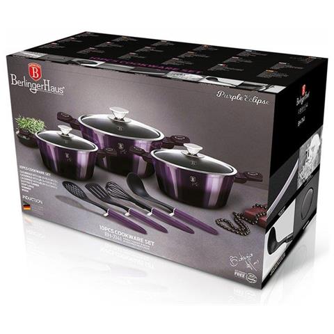 BH-7141 Set di pentole antiaderenti viola - Foto 7