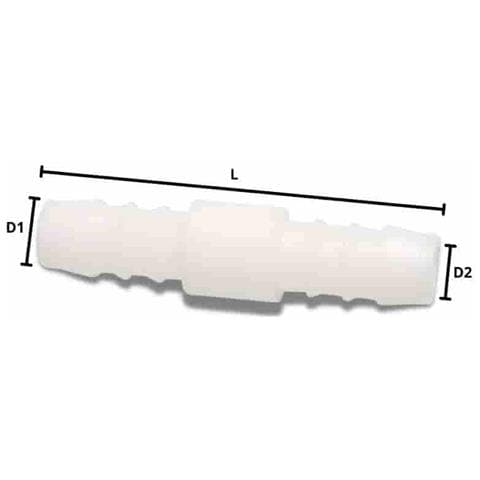 Raccordo Tubo 8mm In Plastica - Connettore Per Irrigazione - Foto 2