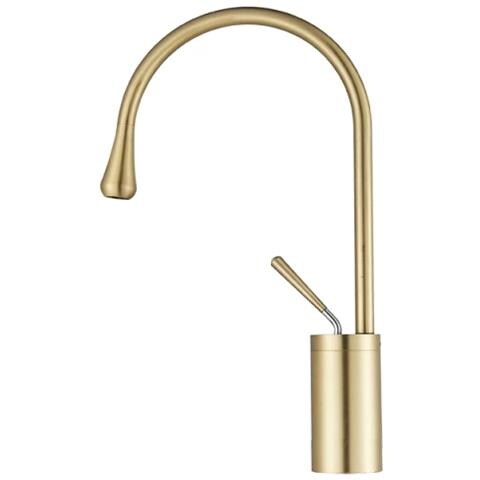 Rubinetto per lavabo da bagno, Blackswan, tipo M64, modello oro opaco, misura 36 cm - Foto 1