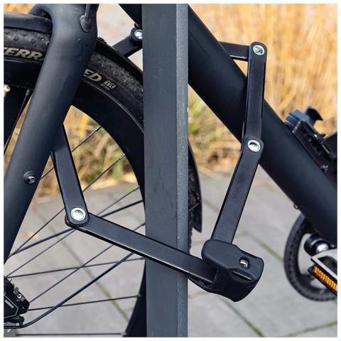 Antifurto Pieghevole In Acciaio 76cm Per Bici Moto - Foto 2