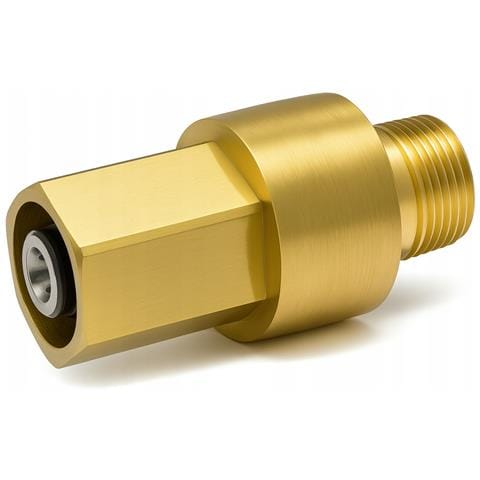 Adattatore Easylock Gw M22x1,5 Gz - Connettore In Ottone Per Idropulitrici | Compatibile Con Pistola Easy!lock E Tubo M22x1,5 Pin 14mm - Foto 1