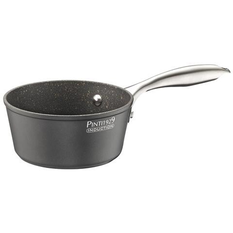 Casseruola un manico ST1 16 cm - Rivestimento a 3 Strati Senza PFOA - Manico Ergonomico in Acciaio Inox - Adatta a Tutti i Piani Cottura, Compresa l’Induzione - Ideale per Riscaldare, Cucinare Latte, Sughi e Porzioni Uniche - Made in Italy - Foto 1